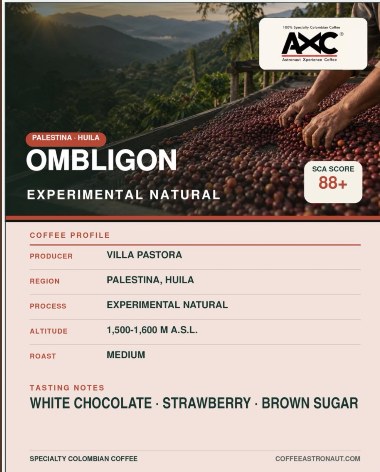 Ombligon | SCA Score: 88 | Net Weight: 12 oz (340 g)
