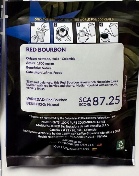 Drip Bag Red Bourbon | SCA score 87.5 | 13 grams