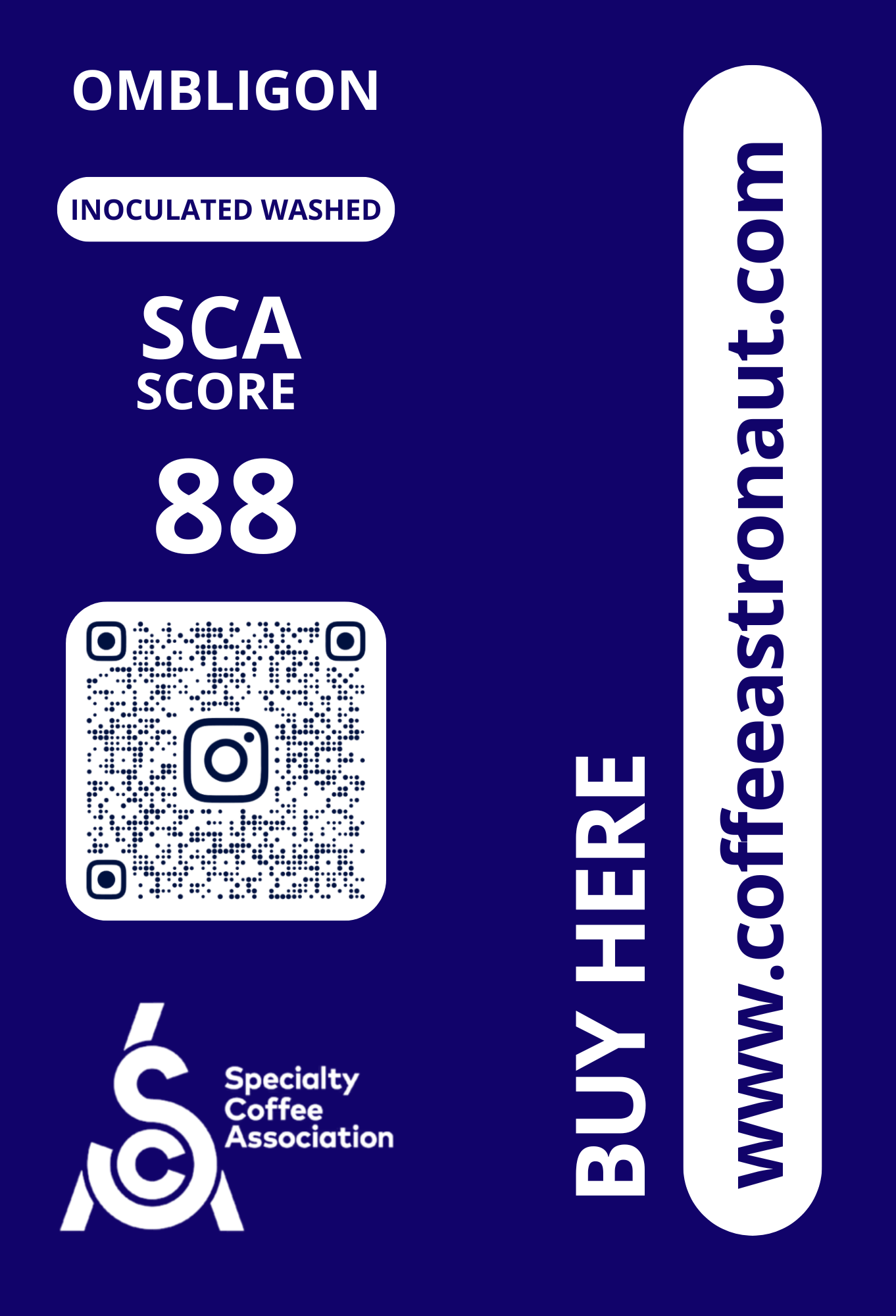 Ombligon | SCA Score: 88 | Net Weight: 12 oz (340 g)